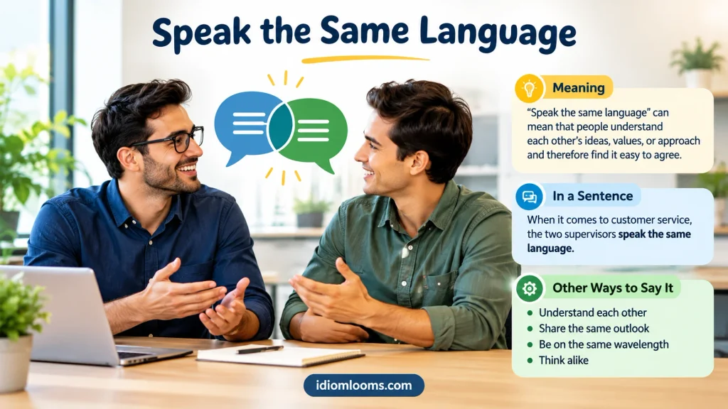 Speak the Same Language
