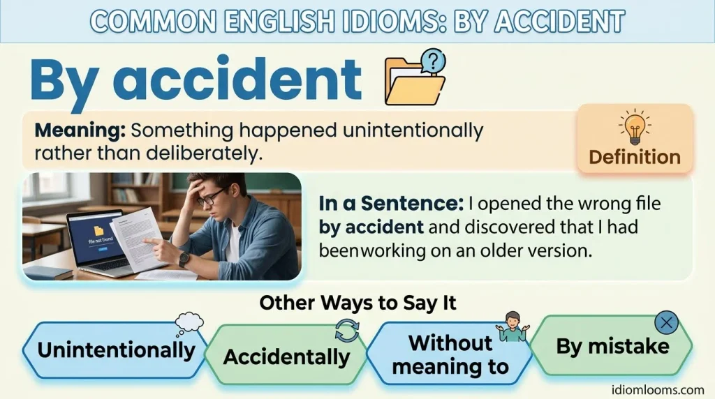 By accident