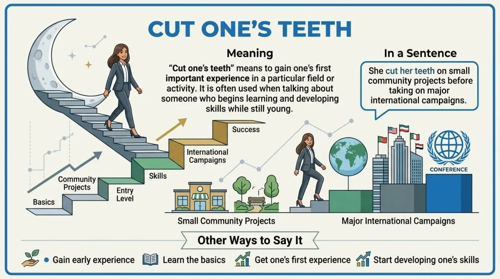 Cut One's Teeth