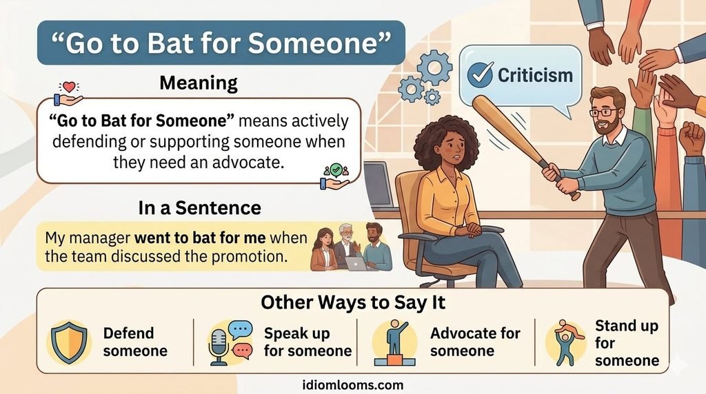 Go to Bat for Someone