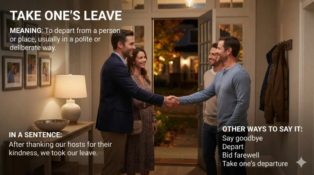 Take One's Leave