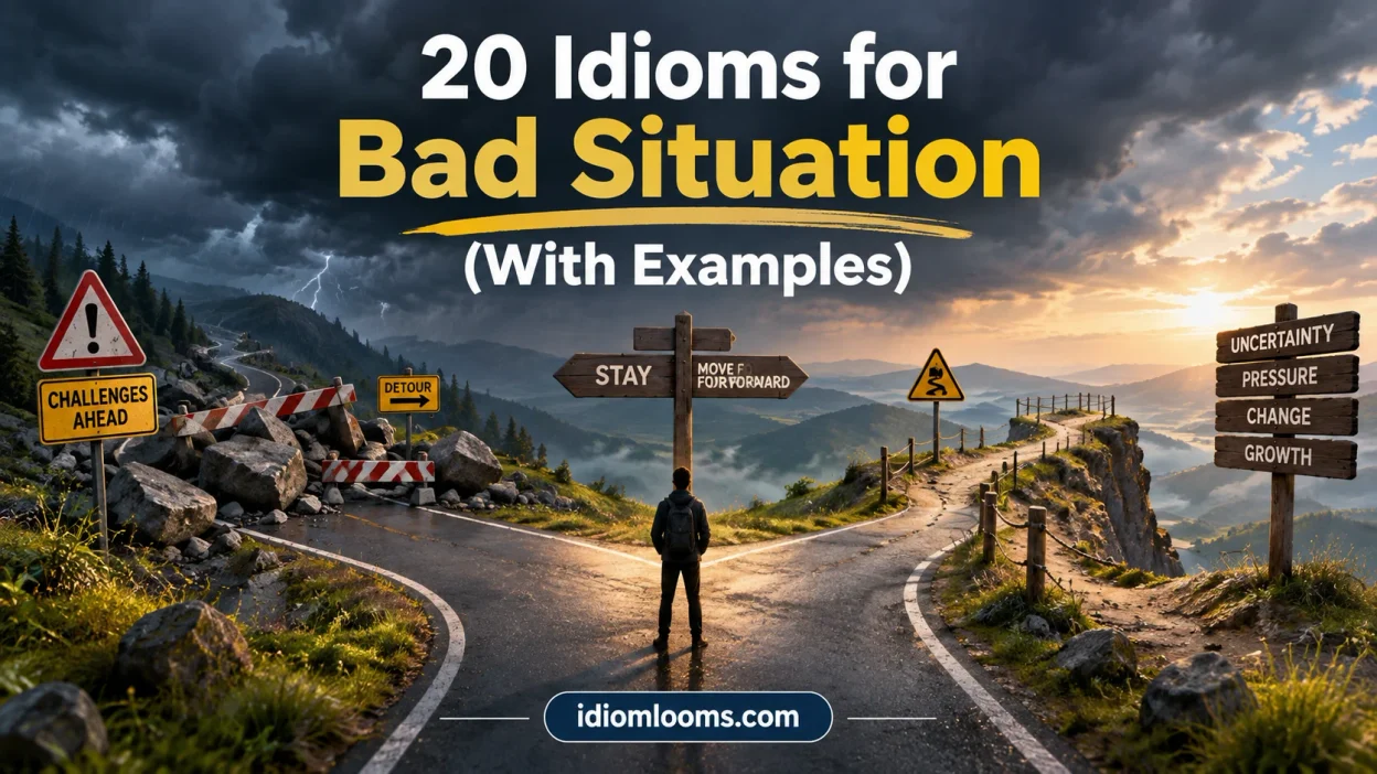 Idioms for Bad Situation