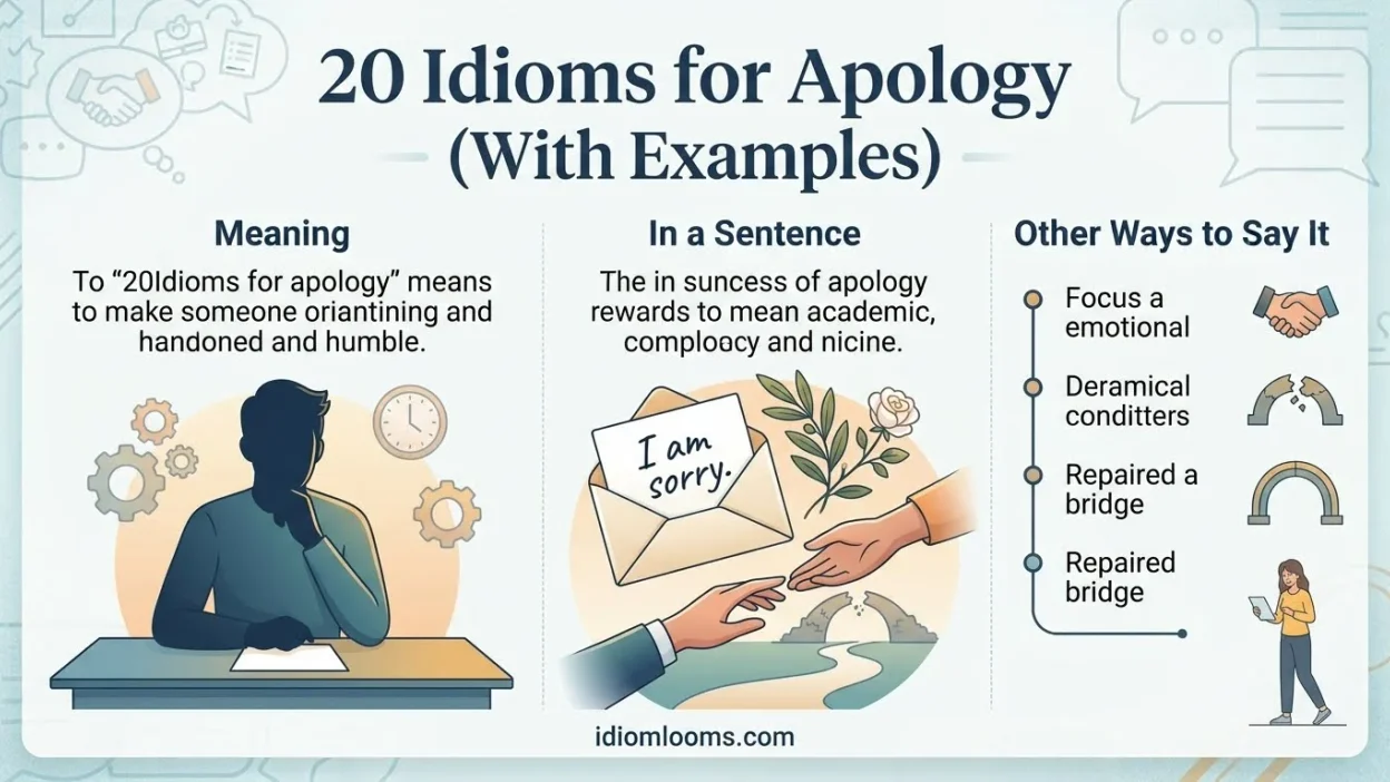 Idioms for Apology
