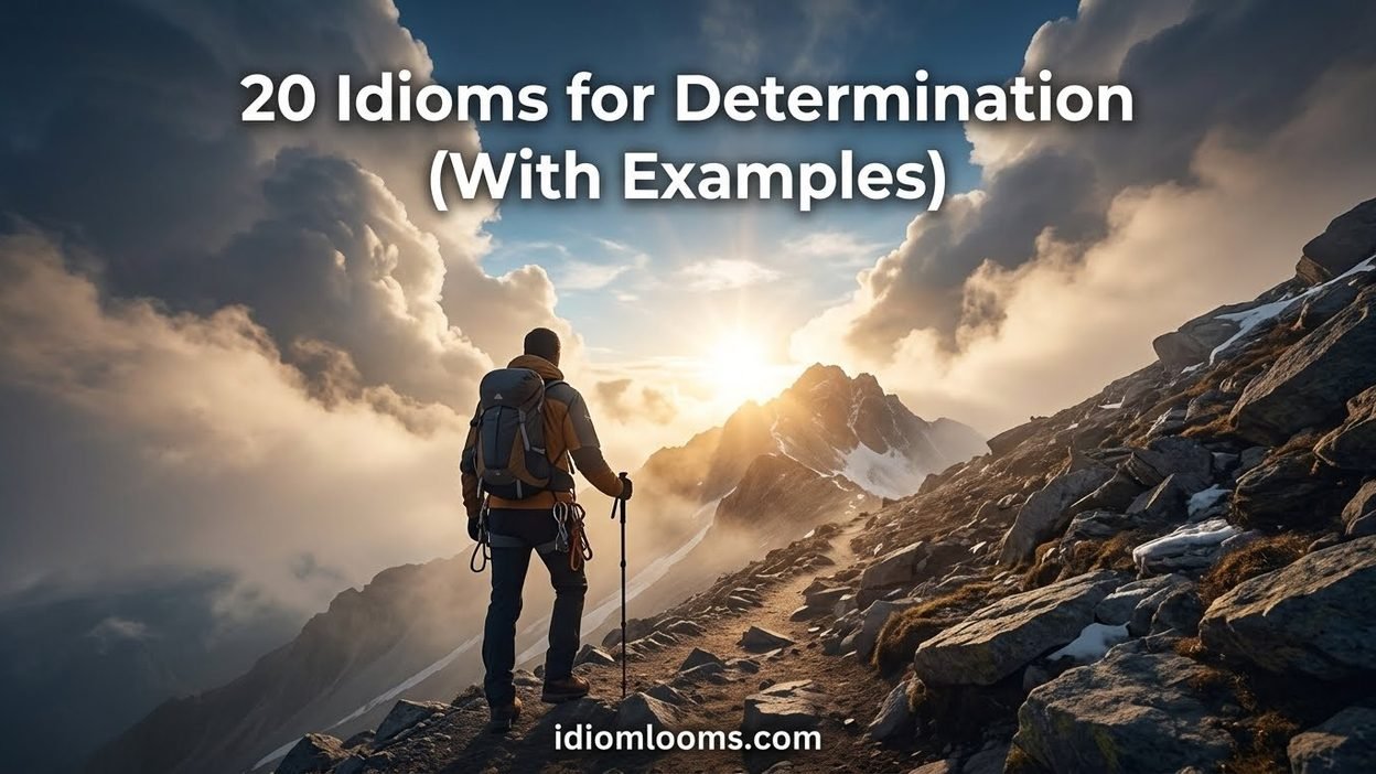 Idioms for Determination
