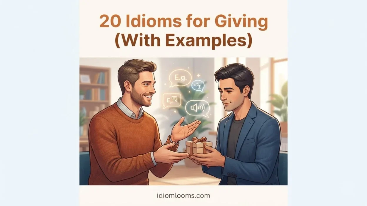 Idioms for Giving